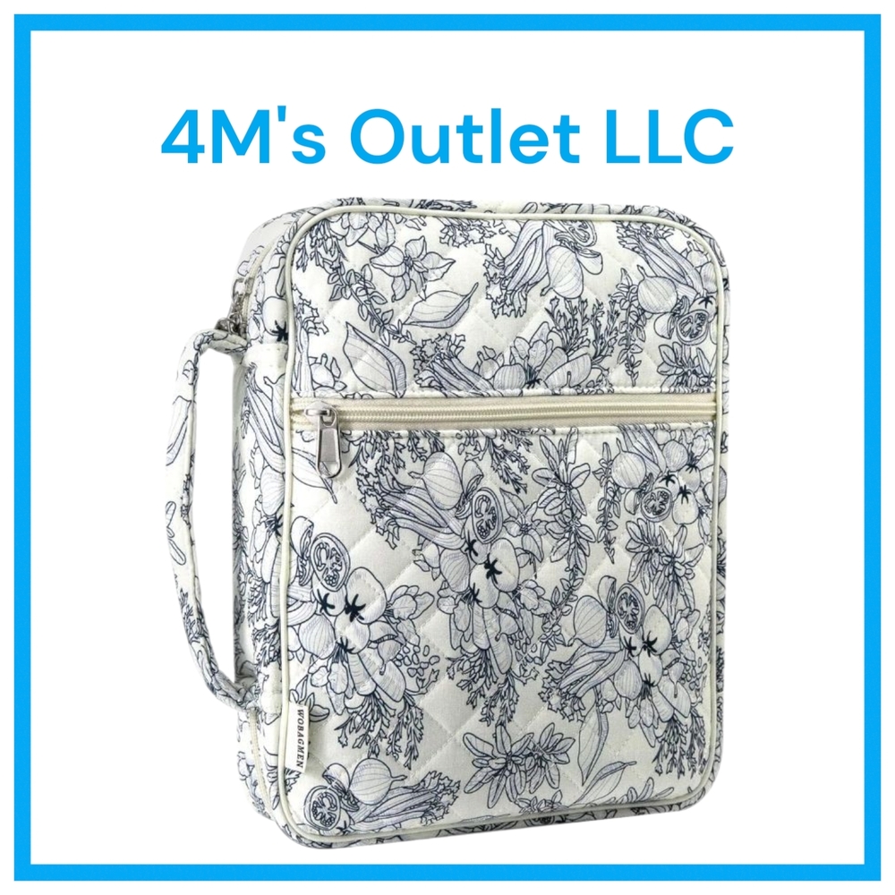 Floral Quilted Bible Bag